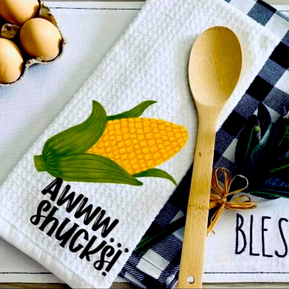 Aww Shucks Kitchen Towel